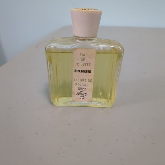 VINTAGE CARON FLEURS DE ROCAILLE COLOGNE 2 OZ - - Picture 1 of 3